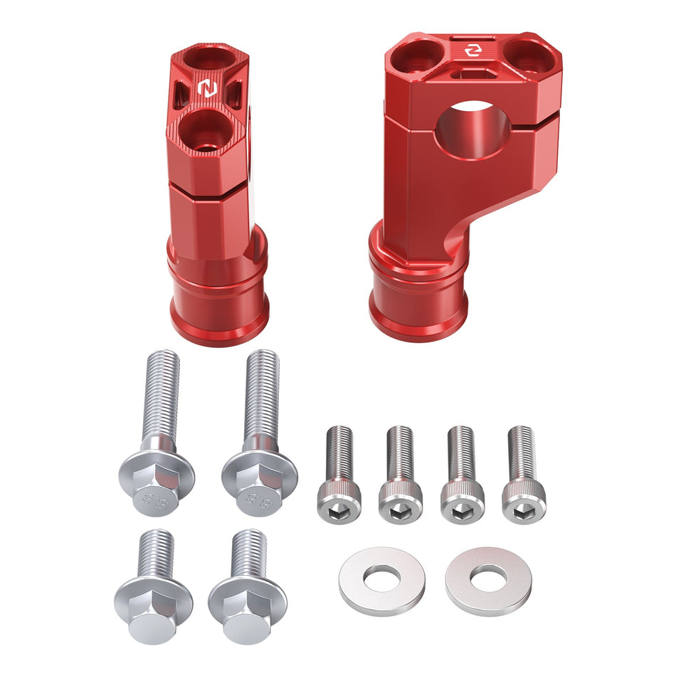 Pair Steering Stem Handlebar Risers Clamps Adjustable For Honda TRX450R TRX250X TRX90 TRX700XX