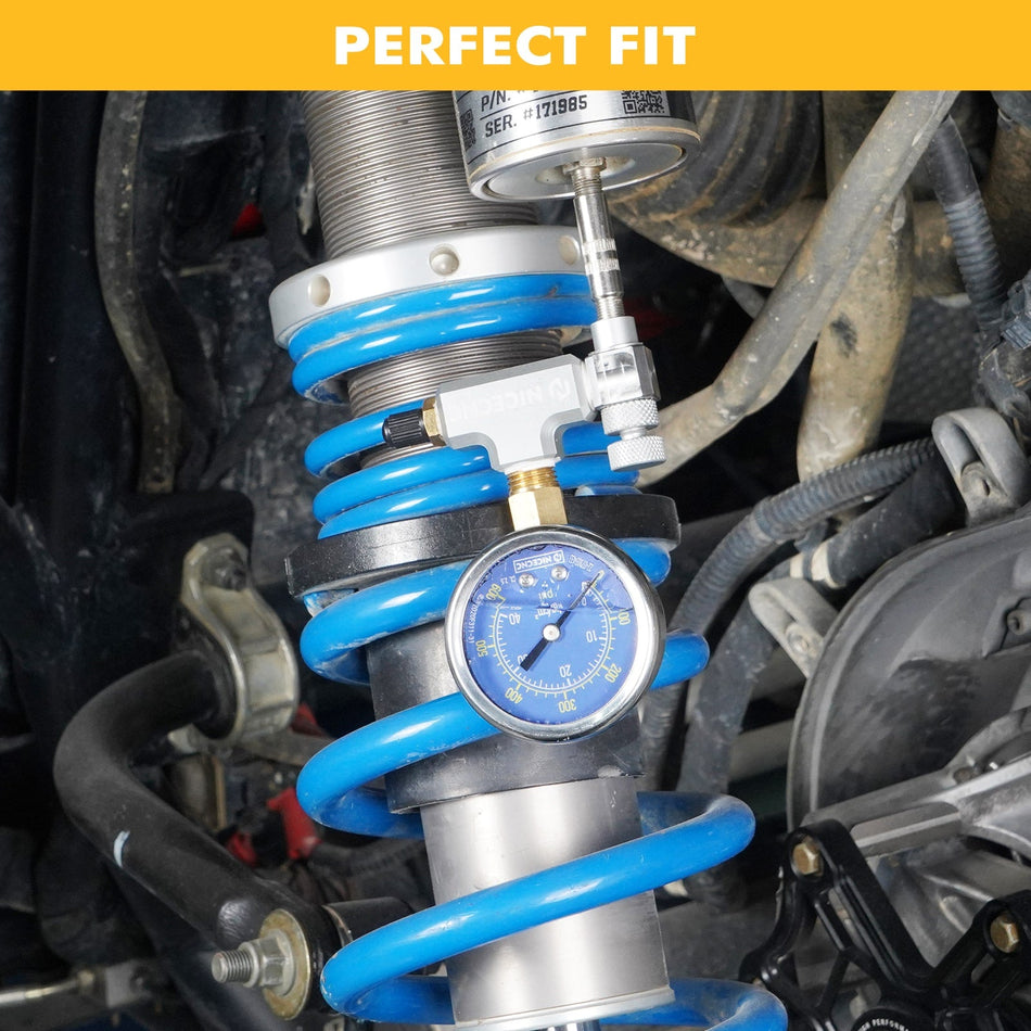 Upgraded 600PSI High Accuracy Nitrogen Filling Tool with Extension Special For Schrader Valve Shock