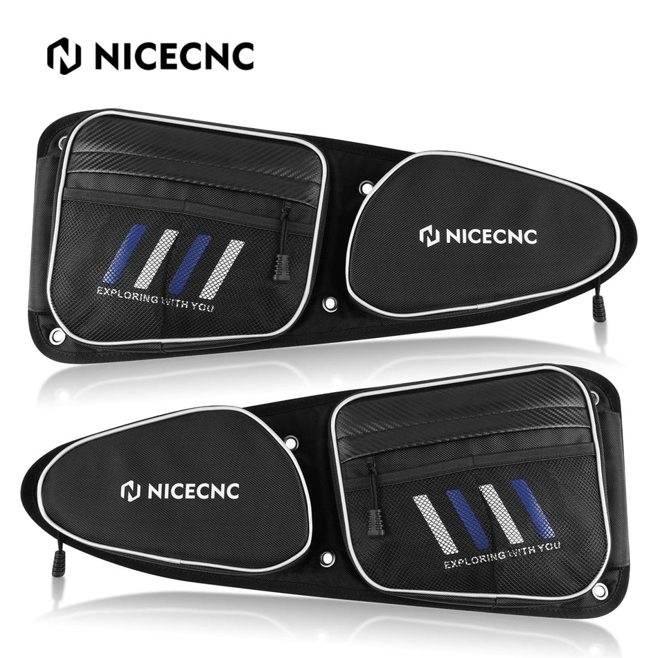 2PCS UTV Front Side Door Bags w/ Knee Pad For Polaris RZR XP 1000 / XP Turbo / 4 / S