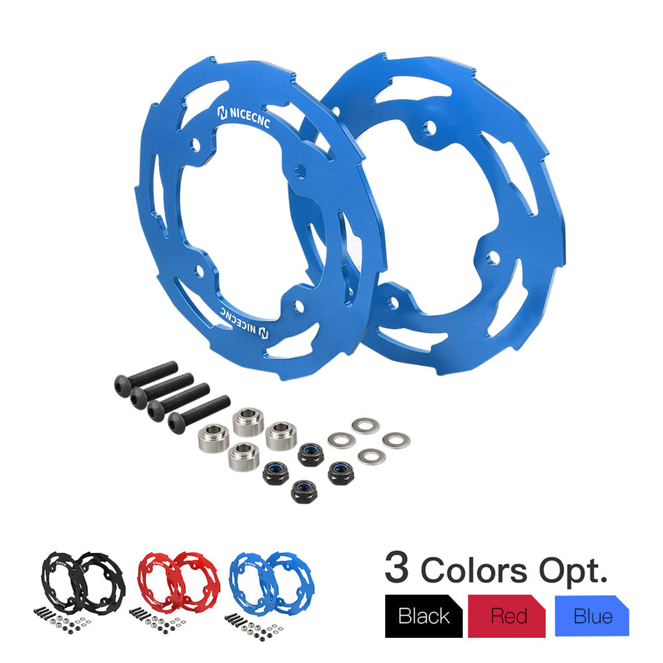 Rear Dual Sprocket Guards Chain Cover Protector For Yamaha YFZ450R 2009-2023